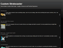 Tablet Screenshot of custom-stratocaster.com